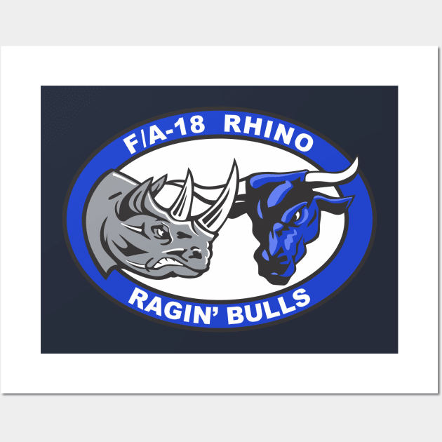 VFA-37 Ragin' Bulls - Rhino Wall Art by MBK